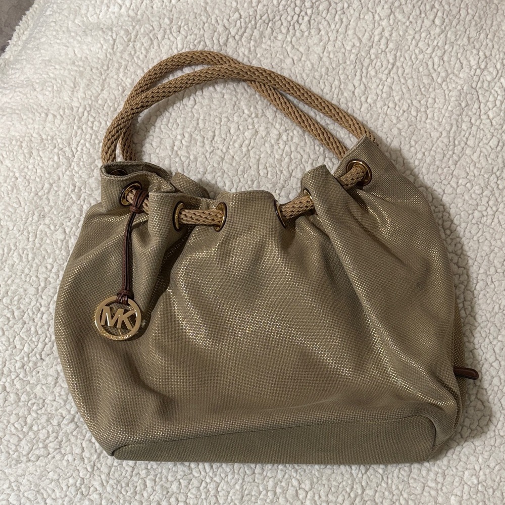 Michael Kors Gold-Tone Shoulder Bag